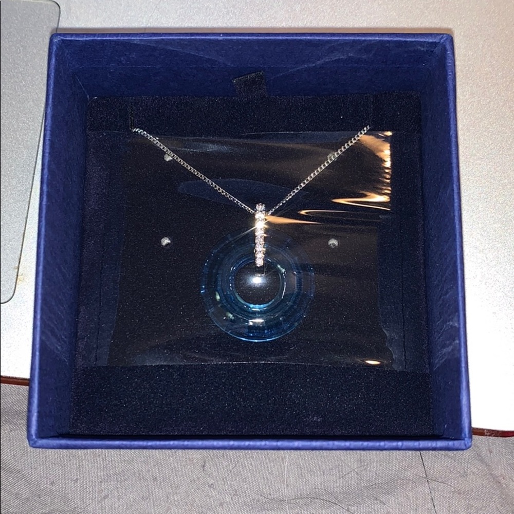 Swarovski Aqua Loop Pendant - Picture 2 of 4